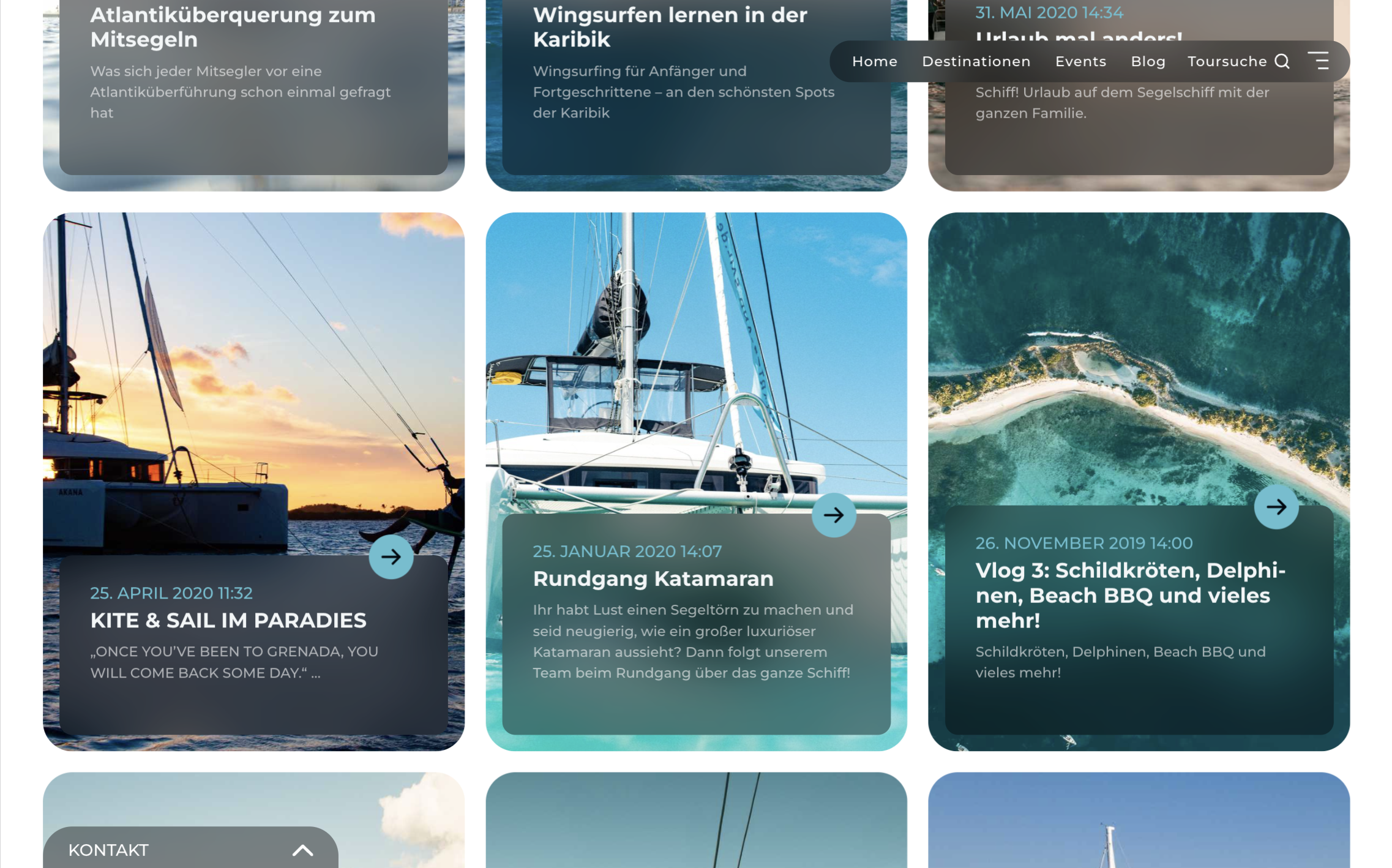 Beispiele Website Tourbuchung / Creative Studio funkhaus für Websites & Branding / UI & UX Design