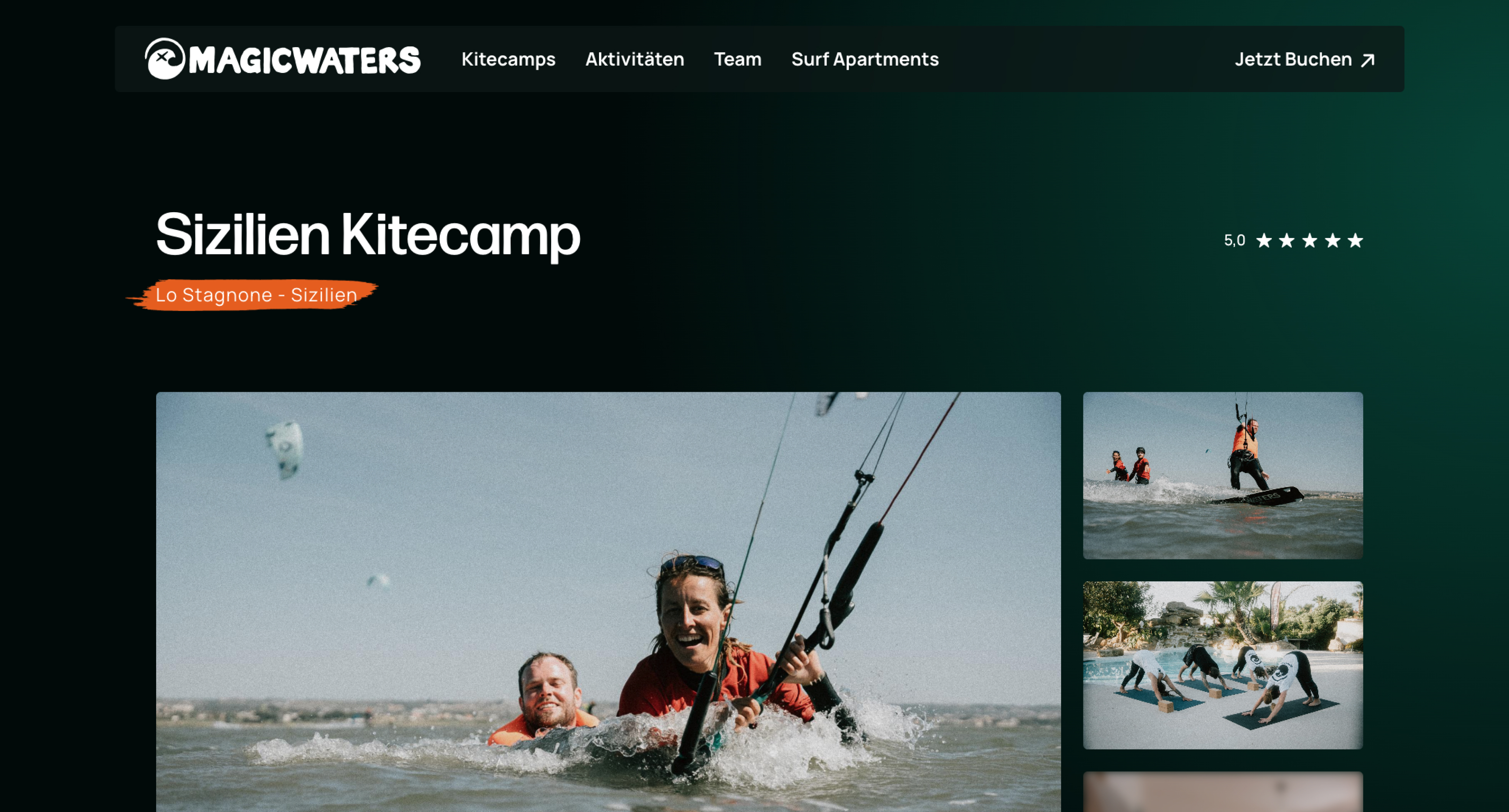 Beispiele Website Tourbuchung / Creative Studio funkhaus für Websites & Branding / UI & UX Design