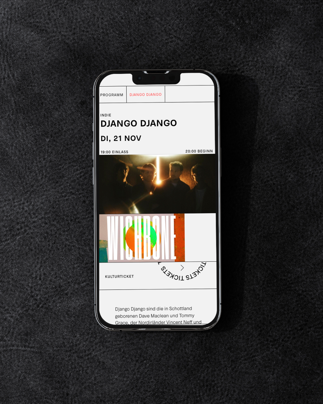 Mockup Design einer Website by funkhaus aus Rostock, Agentur für Marken und moderne Websites / Case Study Festsaal Kreuzberg