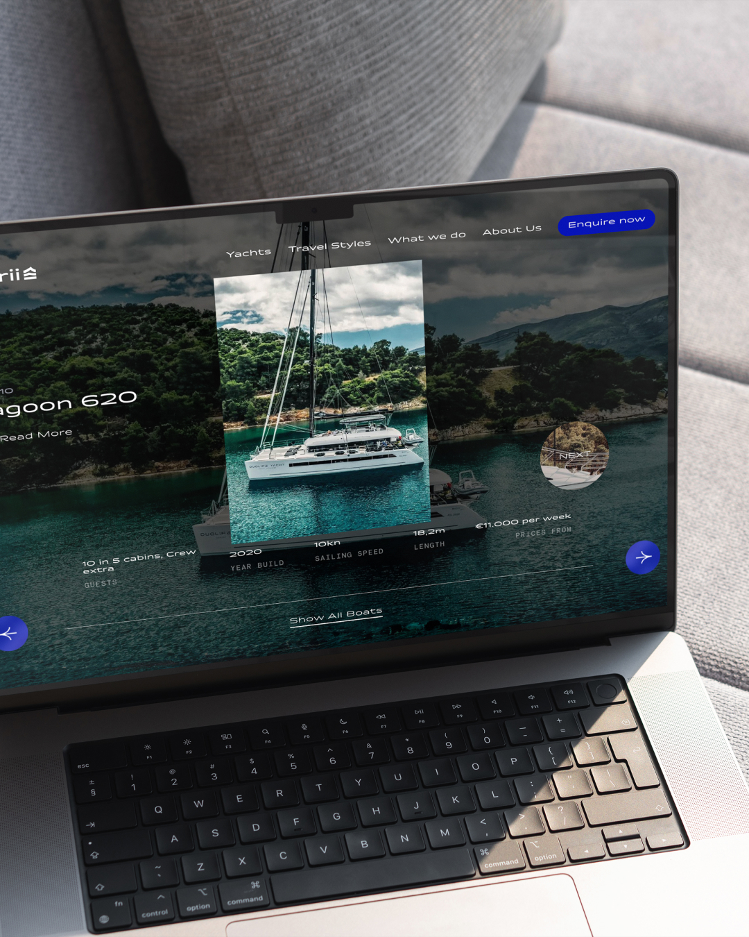 Beispiele Website Tourbuchung / Creative Studio funkhaus für Websites & Branding / UI & UX Design