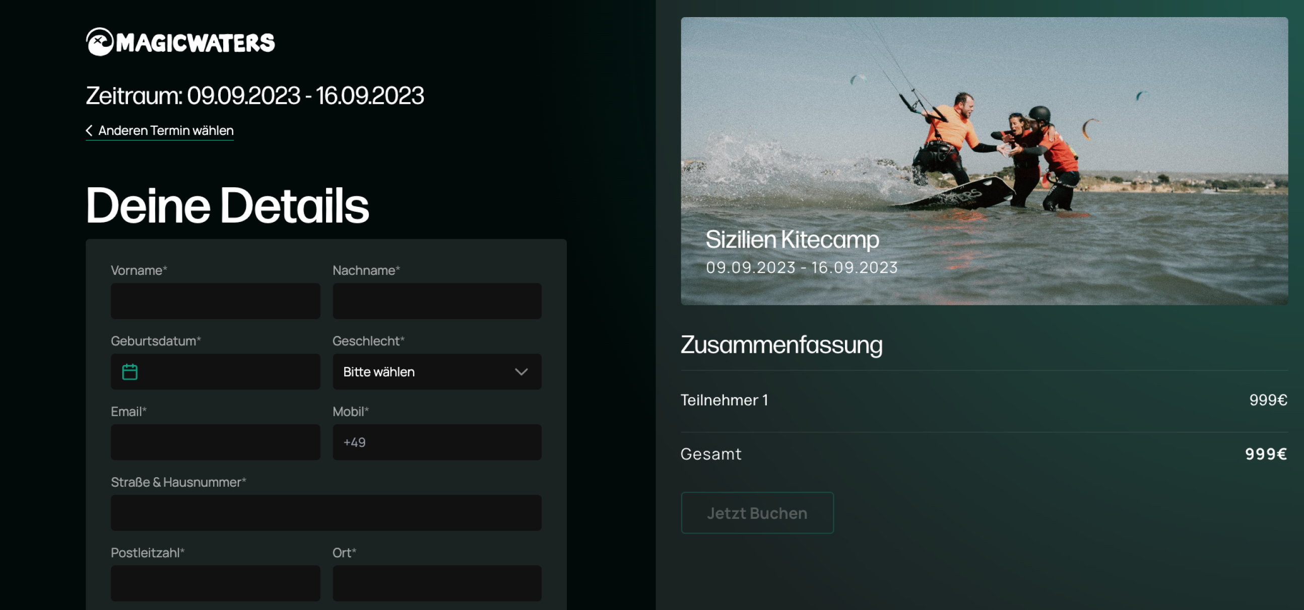 Beispiele Website Tourbuchung / Creative Studio funkhaus für Websites & Branding / UI & UX Design